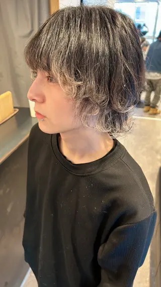 ミディアム メンズ Yo / ulu.のヘアスタイル