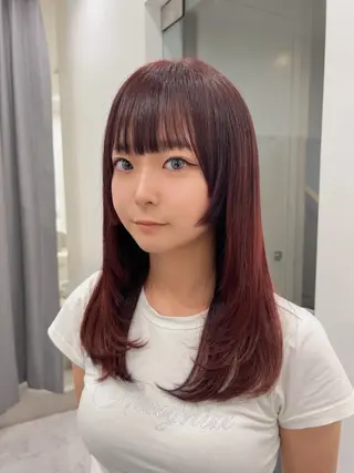 セミロング ✨上品可愛い 垢抜けカラー/後藤✨のヘアスタイル