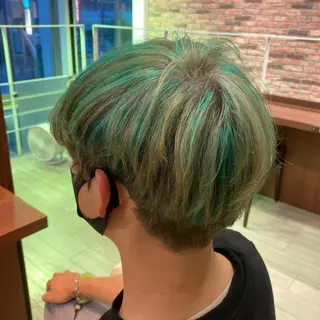 カラー メンズ 一ノ瀬 蘭のヘアスタイル