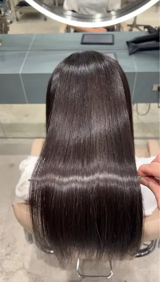 ミディアム カラー ✨髪質改善 縮毛矯正 艶髪 立川美容室✨のヘアスタイル