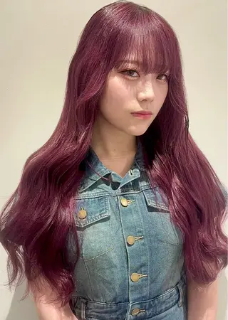 ロング カラー Beleza Shibuya所属・ヒロミ/ミルクティー /ブロンド/ピンクのヘアスタイル