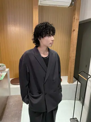 パーマ メンズ 五十嵐 雄毅のヘアスタイル