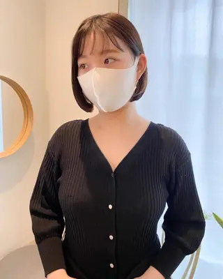 ショート カラー ヘアアレンジ Nancy所属・束感まつげ❤︎ あみのマツエク・マツパデザイン