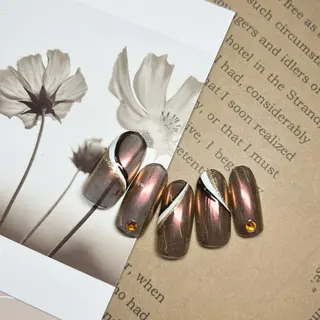 ネイル ⭐︎休業中の練習⭐︎ JNA認定講師髙橋のネイルデザイン