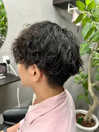 ショート パーマ メンズ ♦️お任せ美容師♦️ ★ヤマフジ★のヘアスタイル