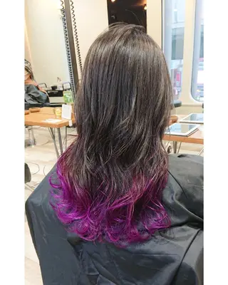 ロング カラー ACROあべの店所属・艶カラー/インナー /グラデ/大西小百合のヘアスタイル