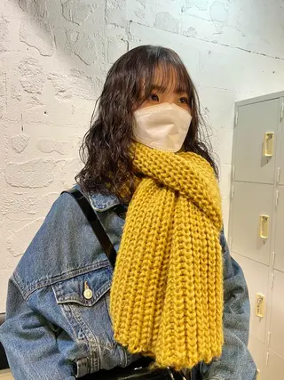 ミディアム カラー パーマ ヘアアレンジ satsuki 暖色・ブラウンカラーのヘアスタイル