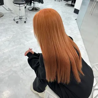ロング カラー ダブルカラー 韓国ヘアKYONのヘアスタイル