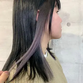 セミロング カラー 韓国ヘア /男女❄️ 細江 美紅のヘアスタイル