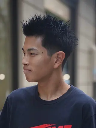 ショート MERICAN BARBERSHOP®︎ KOBE所属・モチヅキ タツキのヘアスタイル
