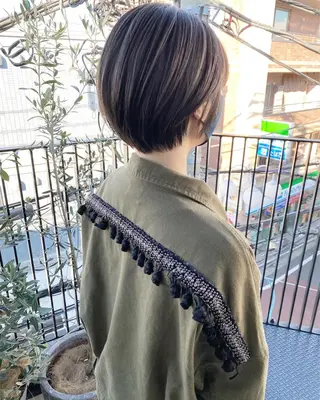 ショート カラー パーマ OVER→三軒茶屋 /縮毛矯正・髪質改善のヘアスタイル