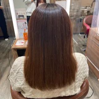 セミロング 岡田 遥希のヘアスタイル