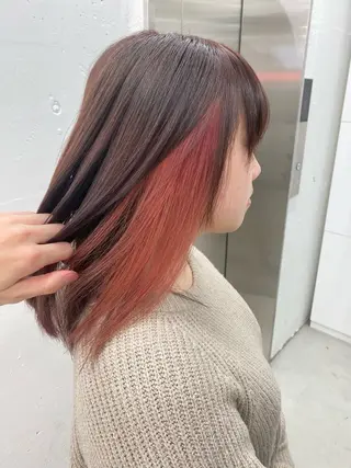 ミディアム カラー 🐶ひかる🐶 JILLSTUDIOのヘアスタイル