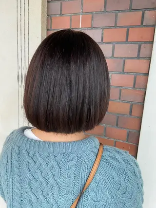 ショート 髪質改善/ストレート /透明感/西川奈穂のヘアスタイル