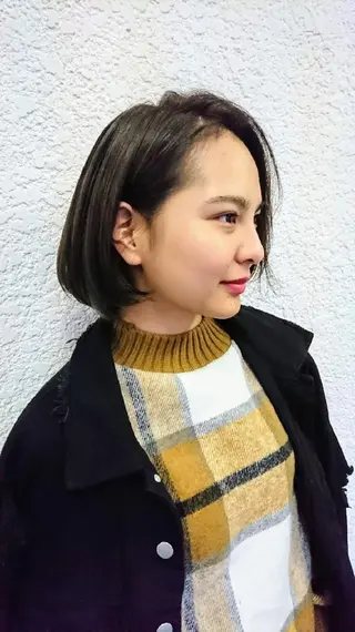 ショート カラー ACROあべの店所属・艶カラー/インナー /グラデ/大西小百合のヘアスタイル