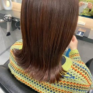 ミディアム カラー Misora/ボブ/ レイヤー/艶カラーのヘアスタイル