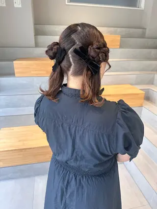 ロング ヘアアレンジ 染谷 遥花のヘアスタイル