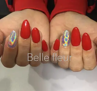 セミロング ネイル Belle fleurのネイルデザイン