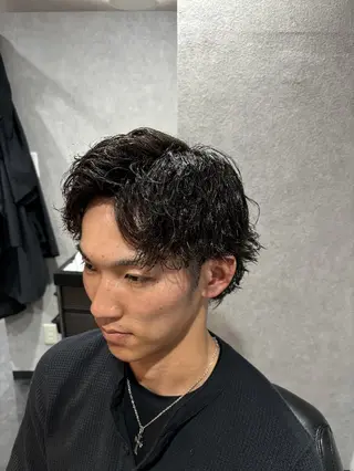 ミディアム UNTRACE -BARBER SHOP -池袋東口店所属・カットモデル募集 奈良のヘアスタイル