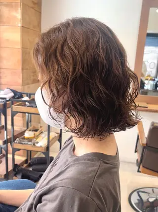 ミディアム 【くせ毛カット✨】 ナカムラ/豊島区大塚のヘアスタイル
