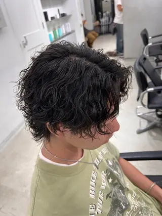 ミディアム パーマ メンズ 楽斗/メンズパーマ /シャドウパーマのヘアスタイル