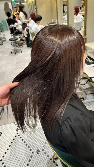 セミロング カラー 新宿/アシスタント AiNAのヘアスタイル