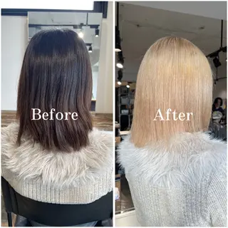 ショート カラー ムラ修正/ ハイトーン💖Riaのヘアスタイル