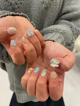 ネイル 束感まつ毛/ネイル/ LED♥KIRARAのマツエク・マツパデザイン