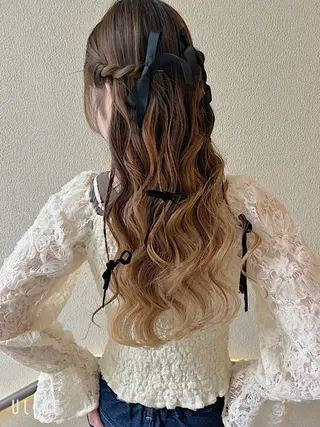 ロング ヘアアレンジ 飯塚 沙衣のヘアスタイル