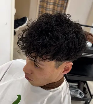 ショート パーマ メンズ Utata literie所属・嵯峨 大地/パーマ/ ハード系/特殊系のヘアスタイル