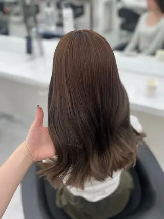 セミロング ♡ナチュラルガーリー ♡ベージュ♡RINAのヘアスタイル