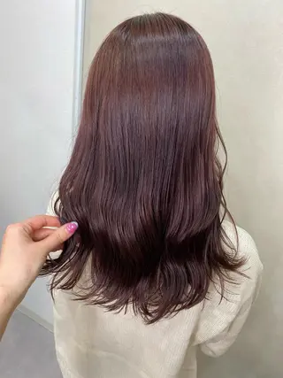 セミロング 大久保 愛のヘアスタイル