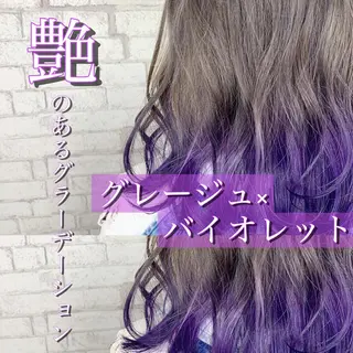 ミディアム カラー 赤み消しカラー /透明感カラー 上長のヘアスタイル