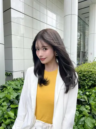 セミロング 🍀梅田髪質改善🍀 透明感カラー/Ryoのヘアスタイル