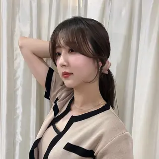 ミディアム Happiness王寺所属・髪質改善カラー 🫧萩原のヘアスタイル