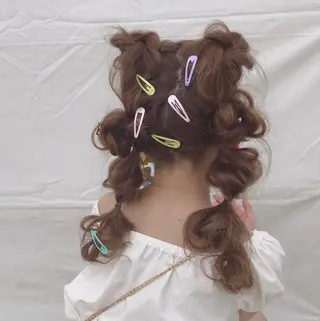 ロング ヘアアレンジ 《カメレオン》 西田美輝のヘアスタイル