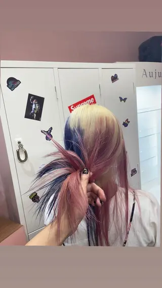 ロング カラー ハイトーン/ブリーチ /hikaruのヘアスタイル