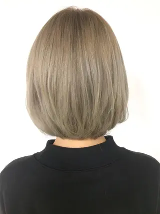 ミディアム 福島 妃佳留のヘアスタイル