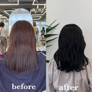 セミロング カラー 透明感カラー🪡🤍 nanao🤍🪡のヘアスタイル