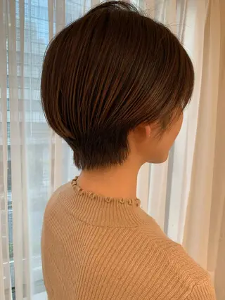 ショート GO TODAY  SHAIR SALON 梅田NU茶屋町店所属・田中成美/レイヤー カット/透明感カラーのヘアスタイル