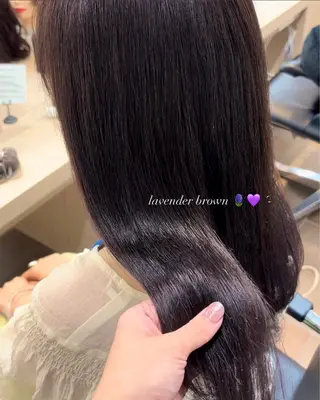 ロング カラー かどたはるな レイヤー/パーマのヘアスタイル