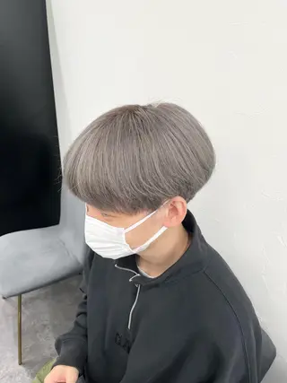 ショート カラー メンズ 韓国ヘア🖤/透明感 shihoのヘアスタイル