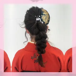 ロング ヘアアレンジ plum.所属・🍒前川 🍒のヘアスタイル