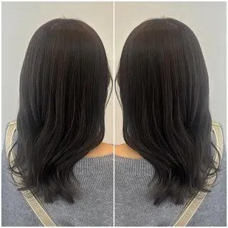 ミディアム 宮島 梨央のヘアスタイル