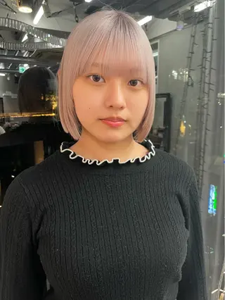 ショート カラー 長野 温佳のヘアスタイル