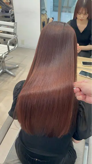 セミロング カラー ✨髪質改善✨美髪 矯正🫧小泉のヘアスタイル