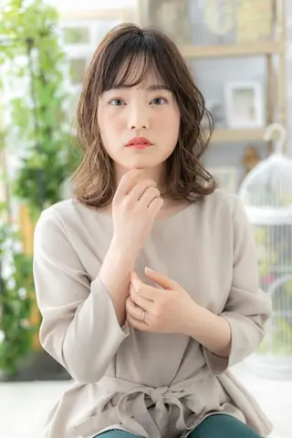 パーマ 出町 光流のヘアスタイル