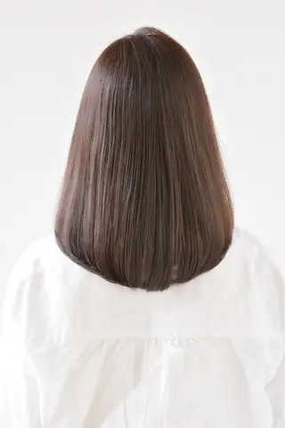 ミディアム カラー パーマ KIZU 髪質改善 オカルト怪談のヘアスタイル