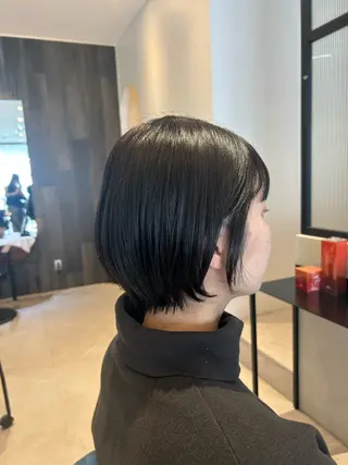 ショート カラー ヘアアレンジ 縮毛矯正/カット/ 韓国ヘア/蛯原🍤のヘアスタイル