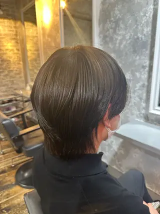 カラー メンズ 🎀ボブカット🤍 💙韓国風パーマみくのヘアスタイル